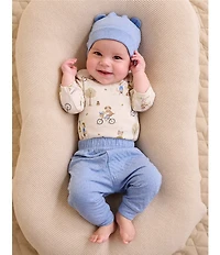 Purebaby Baby Organic Cotton Long Sleeve Bodysuit & Solid Jogger Pant Set