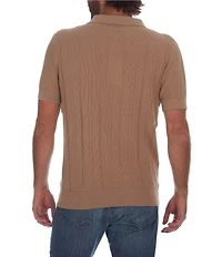 PX Clothing Short Sleeve Knit Polo Sweater