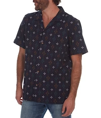 PX Clothing Short Sleeve Vertical Tribal Print Shirt