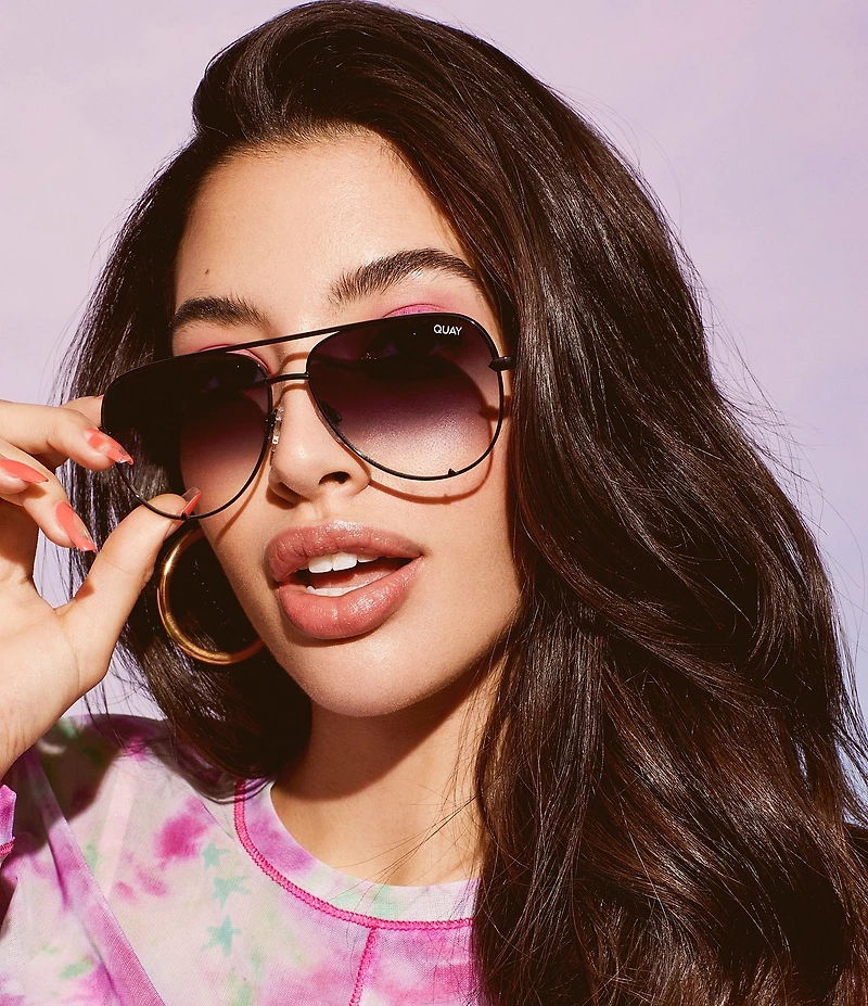 QUAY Unisex High Key Aviator Sunglasses
