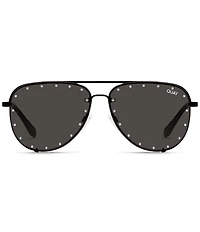 QUAY High Key Rhinestone Oversized 55mm Sunglasses