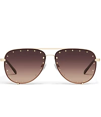 QUAY High Key Rhinestone Oversized 55mm Sunglasses