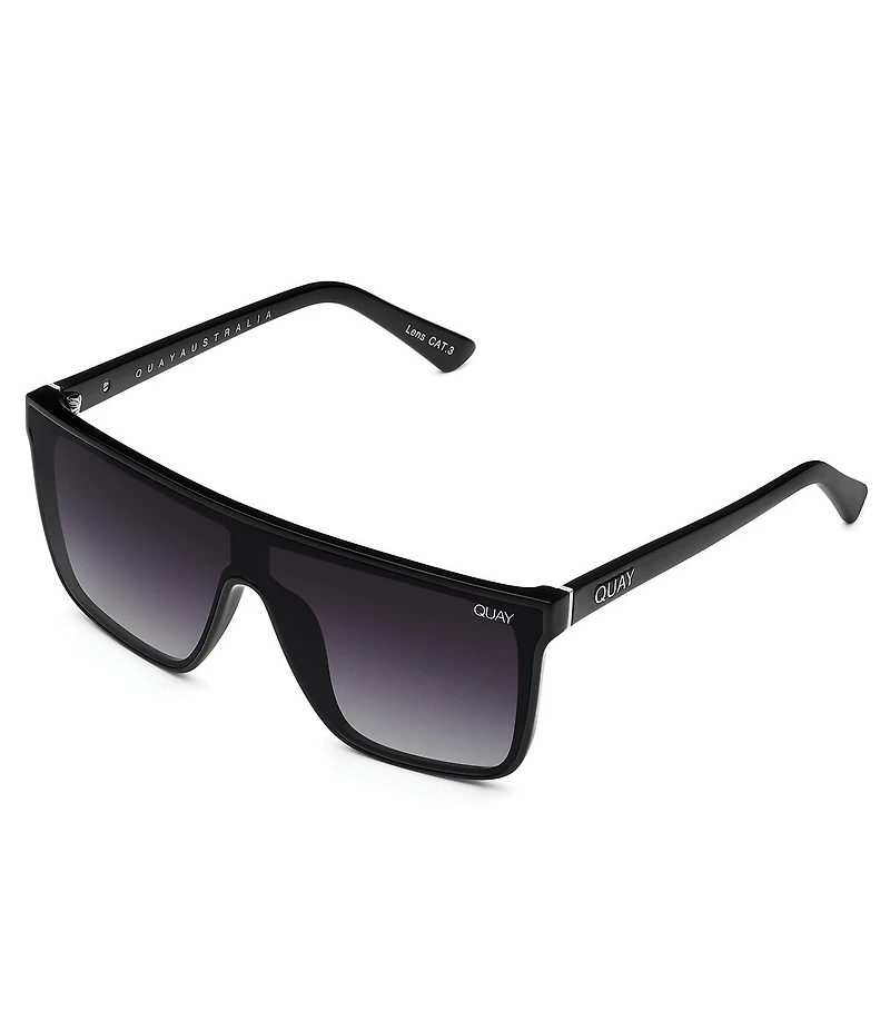 QUAY Unisex Nightfall Polarized 49mm Shield Sunglasses