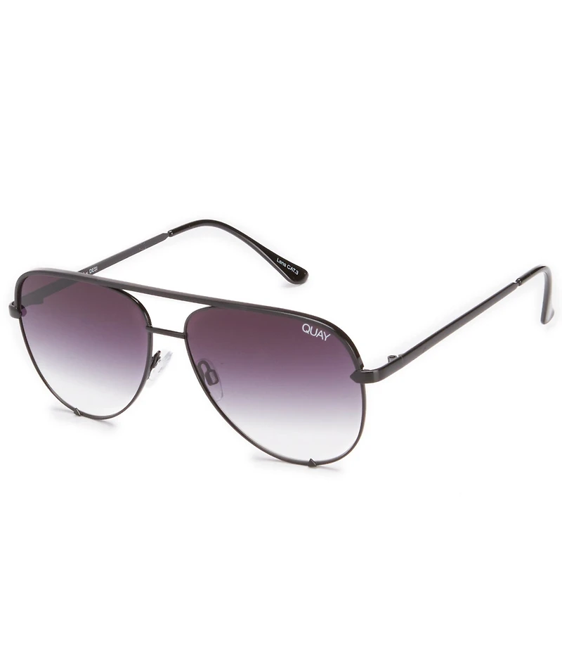 QUAY Unisex High Key Mini Mirrored Aviator Sunglasses