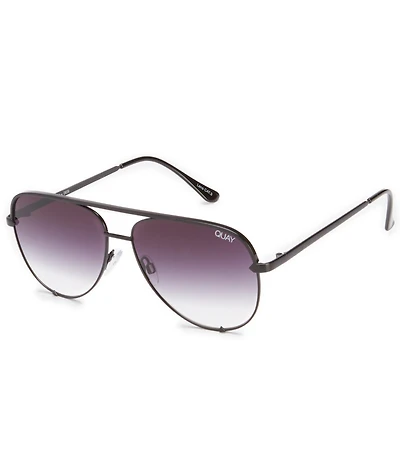 QUAY Unisex High Key Mini Mirrored Aviator Sunglasses