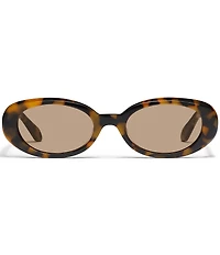 QUAY Unisex Felt Cute 35mm Oval Sunglasses