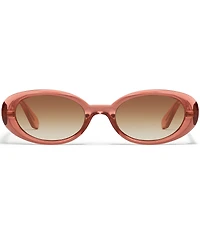 QUAY Unisex Felt Cute 35mm Oval Sunglasses