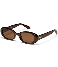 QUAY Unisex Felt Cute 35mm Oval Sunglasses