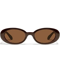 QUAY Unisex Felt Cute 35mm Oval Sunglasses