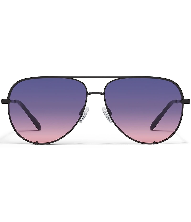 QUAY Unisex High Key 55mm Aviator Sunglasses