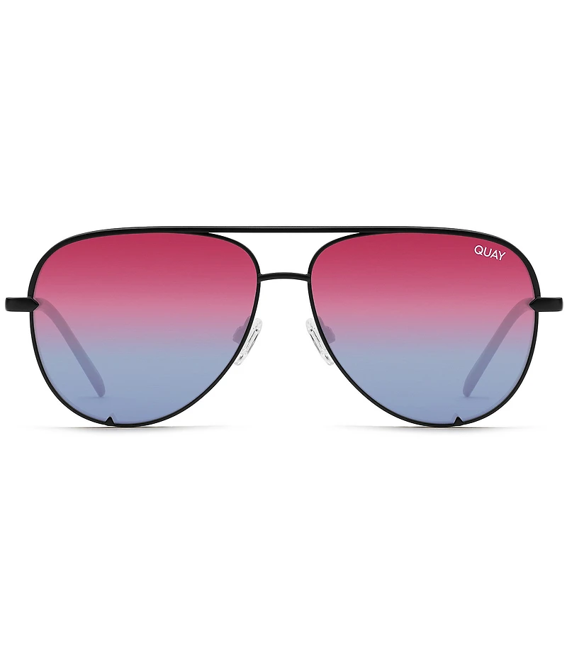 QUAY Unisex High Key 55mm Aviator Sunglasses