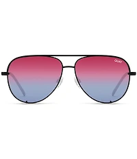 QUAY Unisex High Key 55mm Aviator Sunglasses