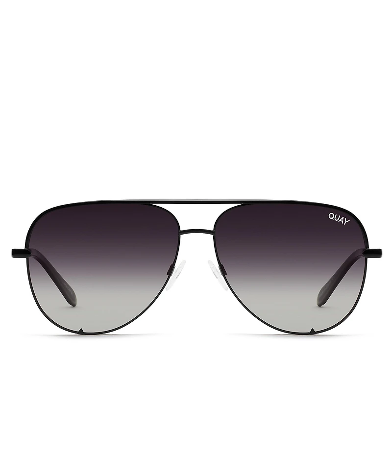 QUAY Unisex High Key 55mm Polarized Aviator Sunglasses