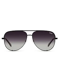 QUAY Unisex High Key 55mm Polarized Aviator Sunglasses