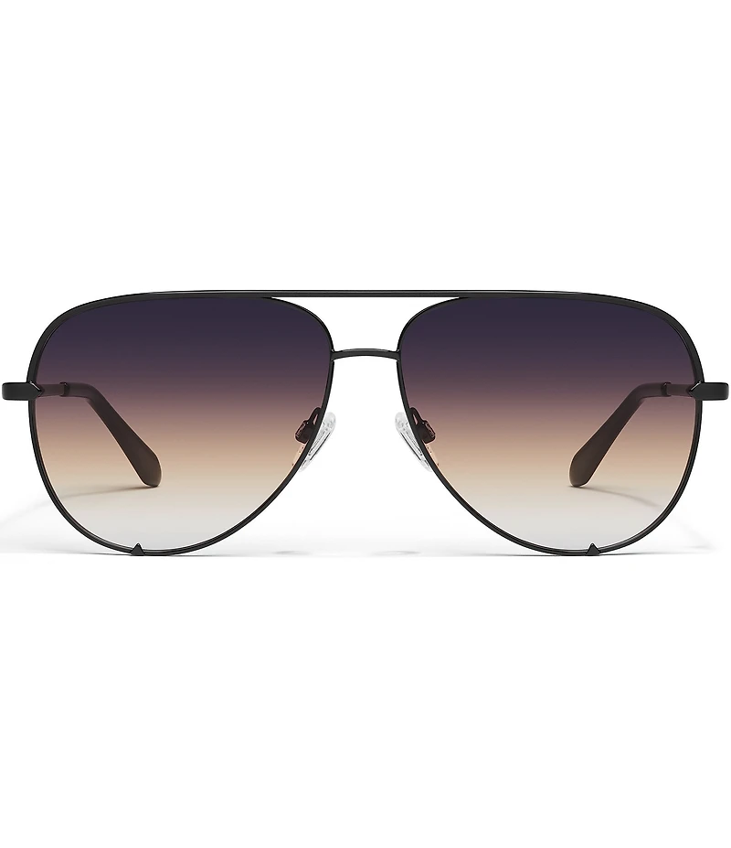 QUAY Unisex High Key Extra Large 56mm Gradient Aviator Sunglasses