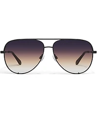 QUAY Unisex High Key Extra Large 56mm Gradient Aviator Sunglasses