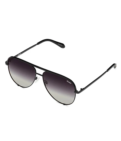 QUAY Unisex High Key Mini 51mm Polarized Aviator Sunglasses