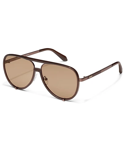 QUAY Unisex High Profile 51mm Aviator Sunglasses