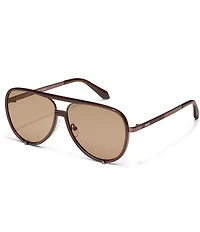 QUAY Unisex High Profile 51mm Aviator Sunglasses