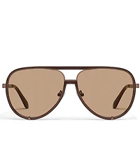 QUAY Unisex High Profile 51mm Aviator Sunglasses