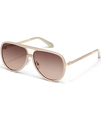 QUAY Unisex High Profile 51mm Aviator Sunglasses