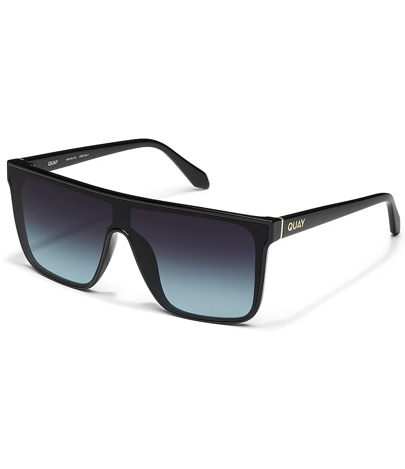 QUAY Unisex Nightfall Medium 49mm Shield Statement Sunglasses