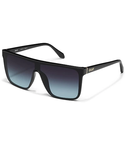 QUAY Unisex Nightfall Medium 49mm Shield Statement Sunglasses