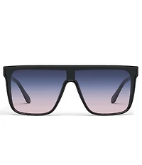 QUAY Unisex Nightfall Medium 49mm Shield Statement Sunglasses