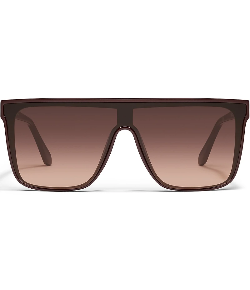 QUAY Unisex Nightfall Medium 49mm Shield Statement Sunglasses