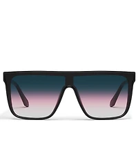 QUAY Unisex Nightfall Medium 49mm Shield Statement Sunglasses