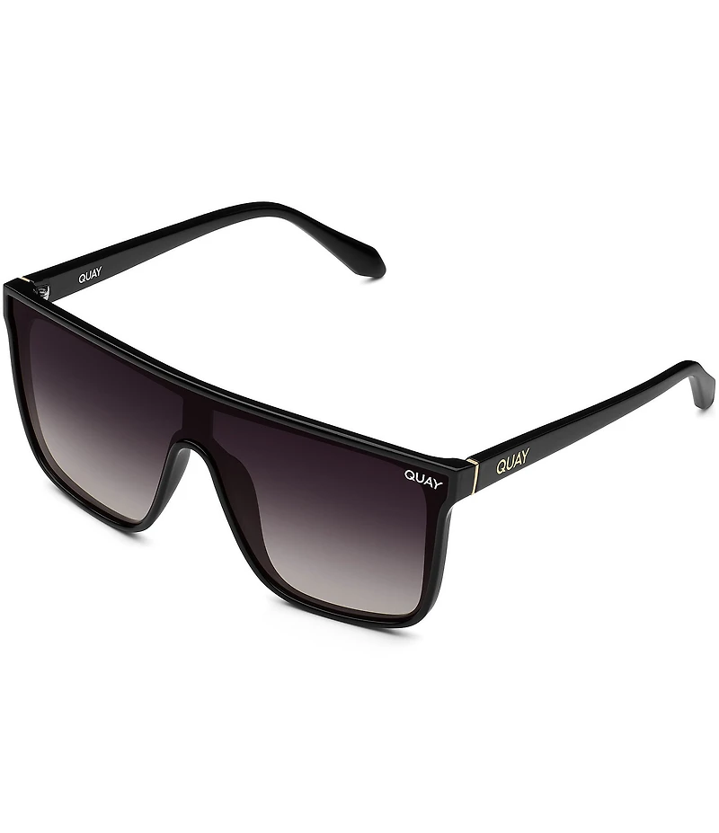 QUAY Unisex Nightfall Oversized 52mm Polarized Shield Sunglasses