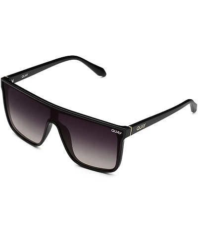 QUAY Unisex Nightfall Oversized 52mm Polarized Shield Sunglasses
