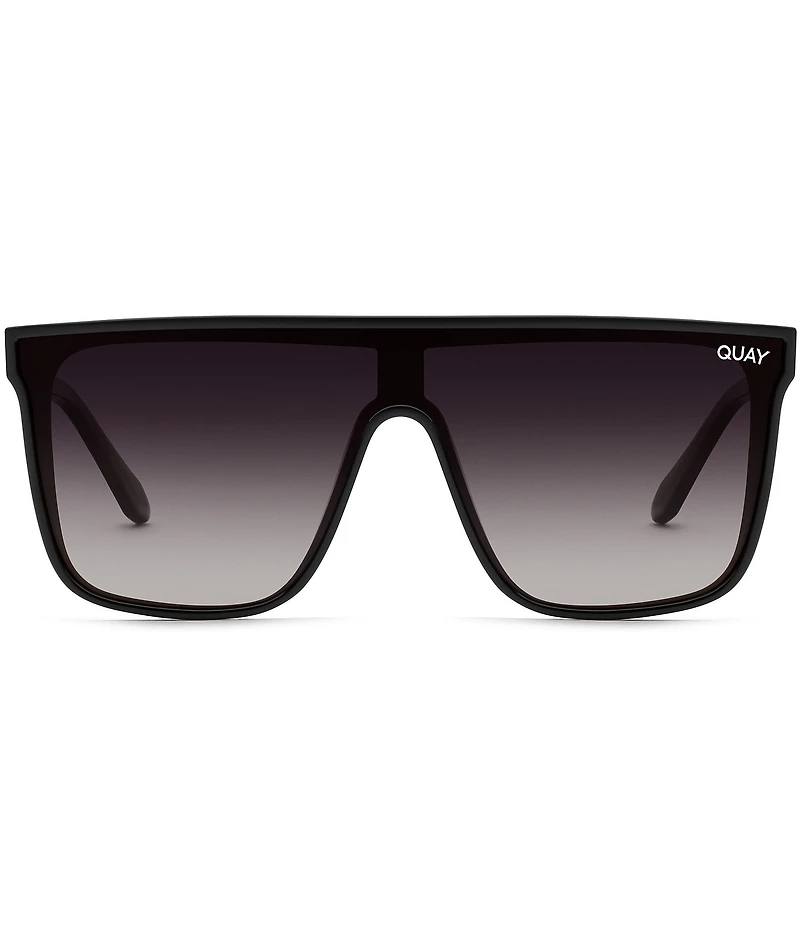 QUAY Unisex Nightfall Oversized 52mm Polarized Shield Sunglasses