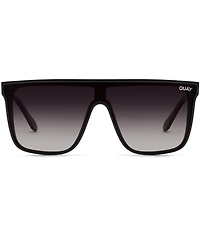 QUAY Unisex Nightfall Oversized 52mm Polarized Shield Sunglasses