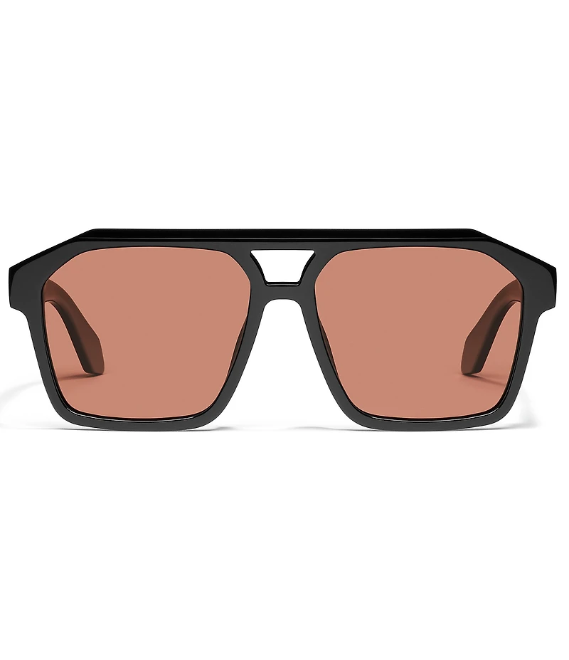 QUAY Unisex Soundcheck 48mm Polarized Geometric Aviator Sunglasses