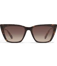 QUAY Women's Call The Shots Remixed 43mm Tortoise Cat Eye Sunglasses