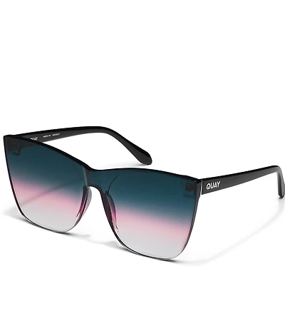 QUAY Women's Come Thru 57mm Cat Eye Sunglasses