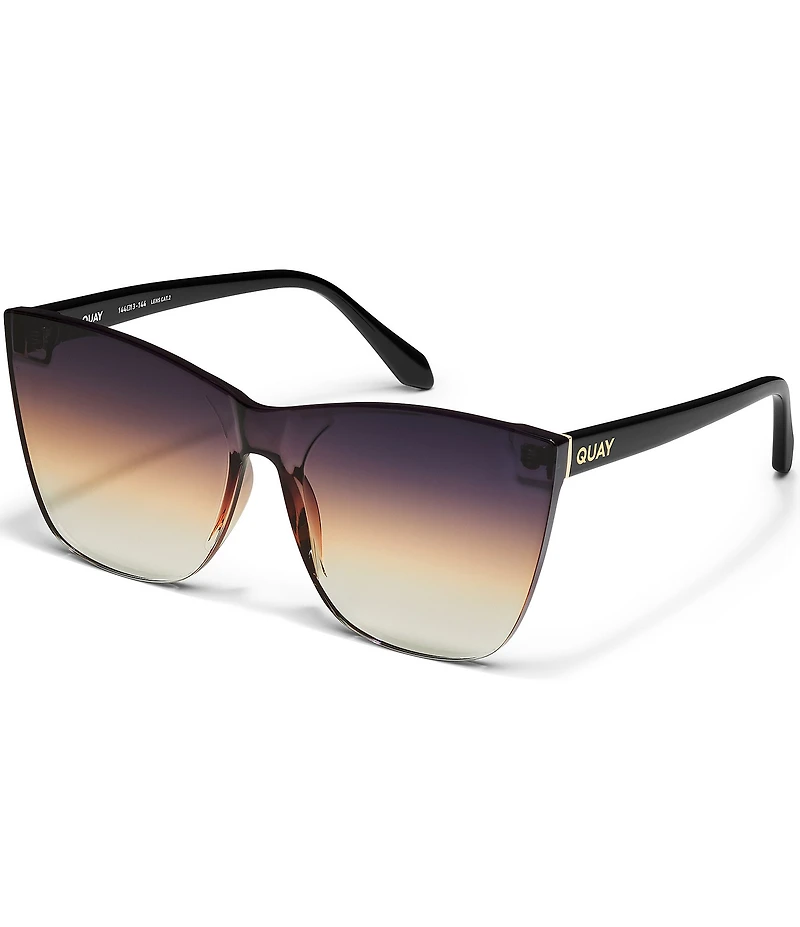 QUAY Women's Come Thru 57mm Cat Eye Sunglasses