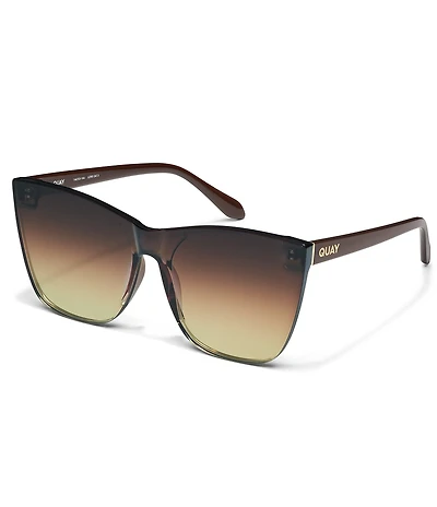 QUAY Women's Come Thru 57mm Cat Eye Sunglasses