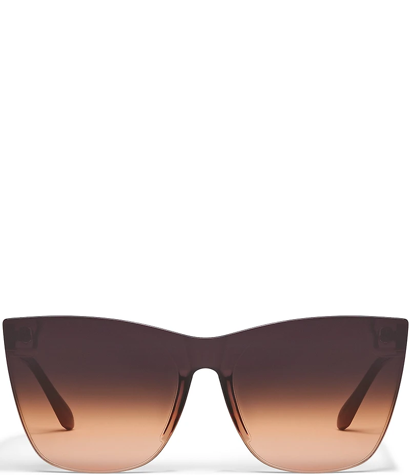 QUAY Women's Come Thru 57mm Cat Eye Sunglasses