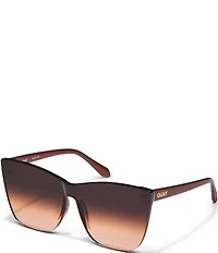 QUAY Women's Come Thru 57mm Cat Eye Sunglasses