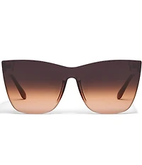 QUAY Women's Come Thru 57mm Cat Eye Sunglasses