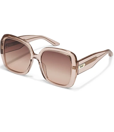 QUAY Women's Full Glam 55mm Square Sunglasses