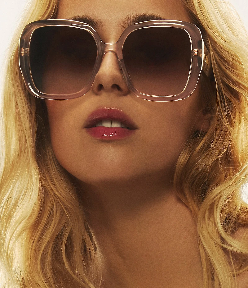 QUAY Women's Full Glam 55mm Square Sunglasses