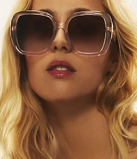 QUAY Women's Full Glam 55mm Square Sunglasses