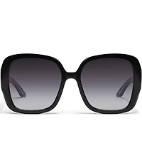 QUAY Women's Full Glam 55mm Square Sunglasses