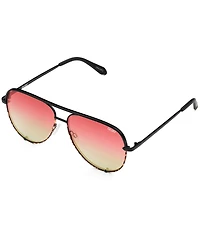 QUAY Women's High Key Mini 53mm Tortoise Aviator Sunglasses