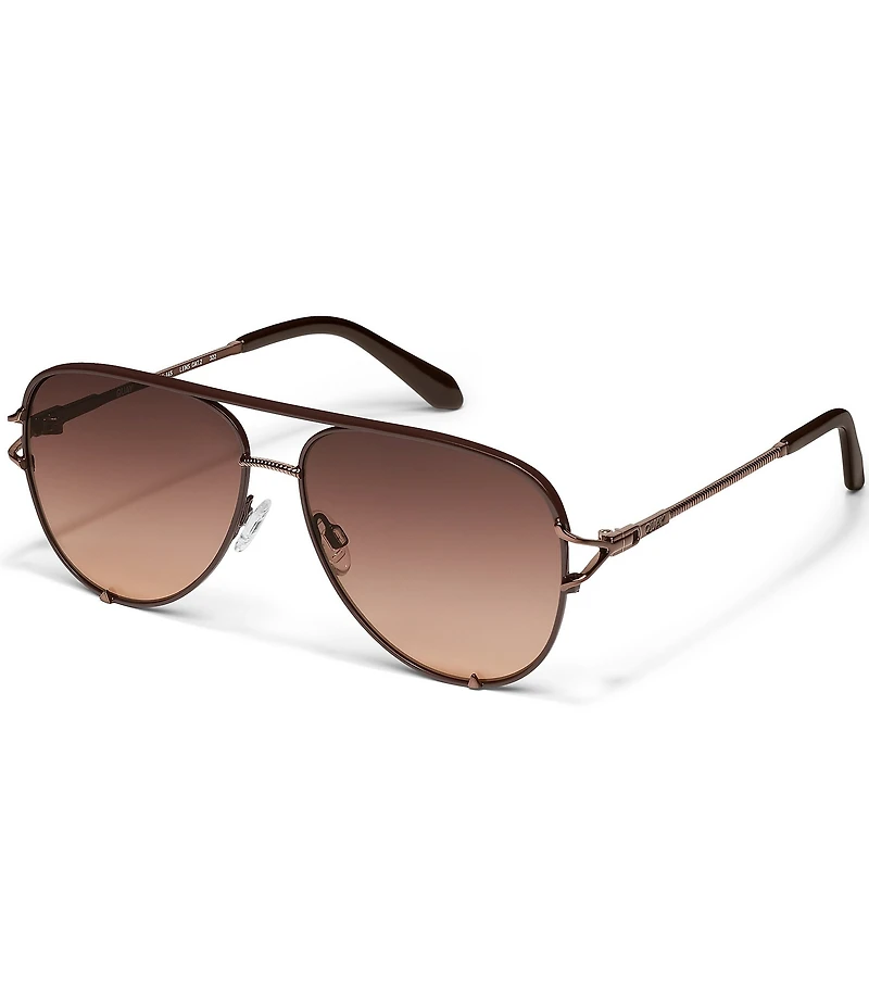 QUAY Women's High Key Twist 51mm Aviator Sunglasses