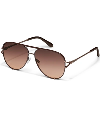 QUAY Women's High Key Twist 51mm Aviator Sunglasses