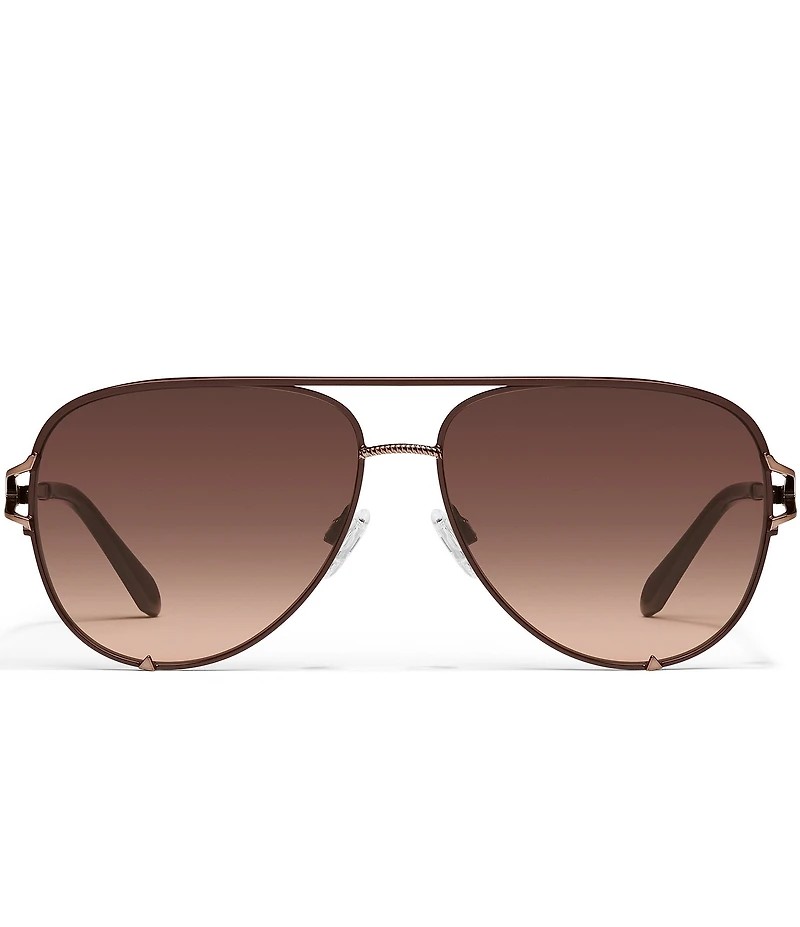 QUAY Women's High Key Twist 51mm Aviator Sunglasses